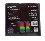 Акустическая система 2.0 Gembird SPK-300, 10Вт, пластик, рег.громкости, RGB подсветка, черный