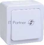 Выключатель IEK EVMP10-K01-10-54-EC ВС20-1-0-ГПБ выкл 1кл о/у IP54 (цвет клавиш: белый) ГЕРМЕС PLUS