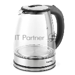 Электрочайник Blackton Bt KT1729G черный/серебристый, 1.8 л, 1500 Вт, скрытый нагревательный элемент
