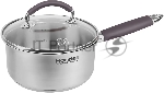 Ковш Rondell Akzent RDS-1386, 1.3 л, с крышкой, стальной