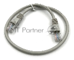 Патч-корд KingPrice KP-PC-c5e-0.5m-g UTP 4 пары cat.5e CCA molded 0.5м серый RJ-45 (m)-RJ-45 (m)