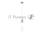 Светильник Ambrella light LH53256 BS/FR латунь/белый матовый E14 max 40W D80*470