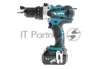 Дрель-шуруповерт Makita DHP458RFE, 18 В, 3 Ач, 91 Нм, щеточный, ударный, вид 9