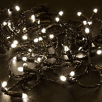 Гирлянда Neon-night Нить 10м, с эффектом мерцания, черный ПВХ, 24В, теплый белый