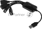 USB-концентратор Buro BU-HUB4-0.3-U2.0-Splitter, USB 2.0, USB 4 порта, USB