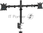 Кронштейн для монитора Kromax CASPER-508 черный 4 шт/уп. 10"-32", max 2x10 кг, 6 ст св., нак. ±80°, пов. 360°, max VESA 100x100 мм.