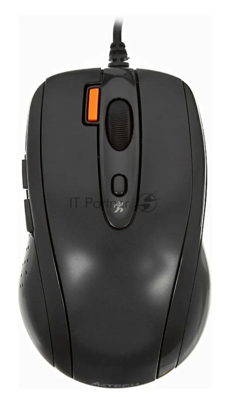 Мышь проводная A4Tech N-70FX черный, 1600 dpi, USB Type-A, кнопки - 7