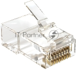 Коннектор Sysmatrix PLUG 8P8C5EU.UWRJ45 cat.5e UTP прозрачный (упак.: 100 шт)