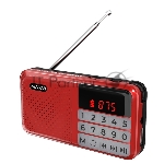 Радио FM-приемник Maxvi PR-02 red. Цифровой приемник Maxvi PR-02 предназначен для прослушивания радио и музыки. Миниатюрный Maxvi PR-02 - удобный в переноске и помещается в карман. Можно использовать карты памяти microSD и внешний USB-накопитель для воспроизведения музыки, а также аудиокниг. Благодаря функции автоматического поиска гаджет может самостоятельно находить доступные радиостанции и сохранять их в памяти