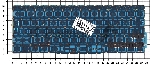 Клавиатура для ноутбука MacBook Pro 13 Retina A1708 черная большой Enter