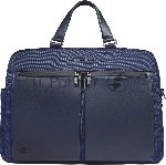 Деловая сумка Piquadro Orion CA6624S136/BLU с отделением для ноутбука синий ткань/натур.кожа