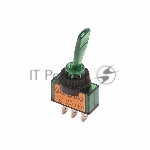 Тумблер Rexant 12V 20А (3c) ON-OFF однополюсный с зеленой подсветкой