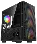 Компьютерный корпус DeepCool CH560 Digital черный (R-CH560-BKAPE4D-G-1) (ATX, без БП, 2хUSB, с окном)