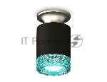 Светильник Ambrella Light XS6302142 SBK/MCH/BL черный песок/хром матовый/голубой MR16 GU5.3 (N6904, C6302, N6153)