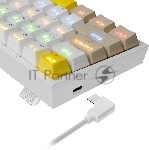 Клавиатура Redragon Fizz Pro механическая белый USB беспроводная BT/Radio for gamer для ноутбука LED (72598) кабель 1.8м, вид 15