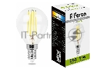 Лампа светодиодная Feron LB-511 11 вт Е14 белый шар FILAMENT