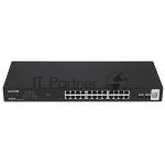 Коммутатор облачный управляемый Tenda TEG2226F, 24x1 Гбит/с, SFP 2x1 Гбит/с, установка в стойку, металлический корпус