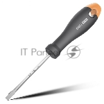 Отвертка шлицевая Home Series Gray" Deli HT1105C 5x100 мм Эксклюзивный дизайн, рукоятка из высококачественного софттач пластика
