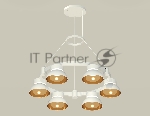 Светильник Ambrella light XR92031002/6 SWH/PYG/CL белый песок/золото желтое полированное/прозрачный GX53 (A9203, C9231, N8144)