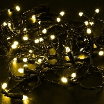 Гирлянда Neon-night Нить 10м, с эффектом мерцания, черный ПВХ, 24В, Желтый