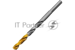 Сверло спиральное по металлу Denzel 5 x 86мм, Р6М5, Golden Tip