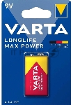Батарейка VARTA LONGLIFE MAX P. 9V бл.1, вид 2