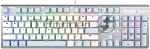 Клавиатура проводная A4Tech Fstyler FS100 Neon, USB, синий/белый