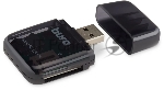 Кард-ридер Buro BU-CR-110 черный/MMC/MS/MS Duo/MS Micro M2/MS Pro/RS-MMC/SD/SDHC/TF/micro-SD/miсro-SDHC/USB 2.0/пластик