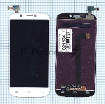 Дисплей для Micromax A300 Canvas Gold белый
