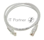 Патч-корд LANMASTER UTP TWT-45-45-1.0-WH вилка RJ-45-вилка RJ-45 cat.5е 1м белый ПВХ