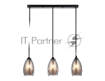 Светильник Ambrella light TR3537/3 BK/SM/FR черный/дымчатый/белый матовый E27/3 max 40W 640*120*820