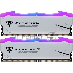 Оперативная память Patriot Viper Xtreme 5, DDR5, 32Gb (2x16GB), 6000MHz, CL30, DIMM, с радиаторами, RGb, серебристый