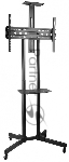 Стойка для телевизора Kromax OMEGA-19 черный 30"-70" макс.55кг напольный мобильный, вид 8