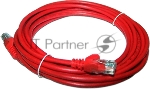 Патч-корд Lanmaster LSZH UTP кат.5e, 0.5 м, красный