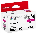 Картридж струйный Canon PFI-1000 M для IJ SFP PRO-1000 WFG. пурпурный. 80 мл.