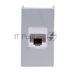 Розетка компьютерная DKC Viva 45138 RJ-45 кат.5E, 1 мод., серая