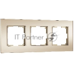 Рамка на 3 поста Senso (шампань, стекло soft-touch) W0033111