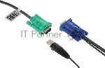 Шнур, мон+клав+мышь USB ATEN, SPHD15=>HD DB15+USB A-Тип, Male-2xMale, 8+4 проводов, опрессованный, 3 метр., черный, (2L-5203U), вид 6