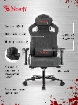 Кресло A4Tech Bloody GC-660 серый, ткань, вид 27