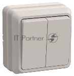 Выключатель IEK EVO20-K33-10-DC ВС20-2-0-ОКм 2кл 10А откр.уст. ОКТАВА (кремовый)