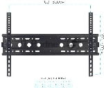 Стойка для телевизора Kromax OMEGA-19 черный 30"-70" макс.55кг напольный мобильный, вид 6