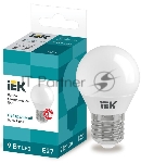 Лампа Iek LLE-G45-9-230-40-E27 светодиодная ECO G45 шар 9Вт 230В 4000К E27