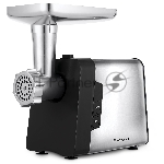 Мясорубка электрическая BRAYER BR1616 черный, 1800 Вт, 1.5 кг/мин, реверс, защита от перегрузки, насадки - 6