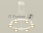 Светильник Ambrella light XR92031102/6 SWH/PYG белый песок/золото желтое полированное GX53 (A9203, C9231, N8124)
