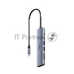 USB-концентратор CUDY UH407, USB Type-C, HDMI, microSD/SD, адаптер/USB Type-C