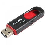 Флешка USB ADATA С008 (AC008-64G-RKD), 64Gb, USB 2.0, R/W 15/5, черный/красный