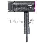 Фен BBK BHD1601 графит, 1600 Вт, ионизация, компактный