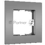 Рамка на 1 пост Slab (серебро софт) W0012965
