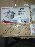 (Поврежденный товар) Глубокая кастрюля эмалированная  со стекл. крышкой 24см (392259) (В индивидуальной упаковке) [Cм.описание!]