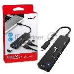 Концентратор Genius HUB UH-400, Black